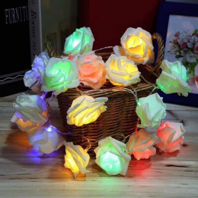 

20-LED Rose Flower Fairy Wedding Party Garden Christmas Decor Xmas String Lights