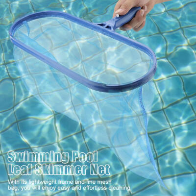 

Greensen Blue Plastic Leaf Skimmer Fine Mesh Net Deep Bag Swimming Pool Pond Tub Cleaning Tool