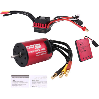 

Tailored Waterproof 3650 3900KV Brushless Motor60A ESC For 110 RC Car