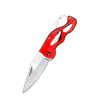 

Multifunction Outdoor Mini Key Ring Cut Camping Stainless Steel Handle Survival Cutter Rescue Tool