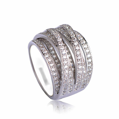 

Blucome ring ring Multi-circle fashion tail ring 7258