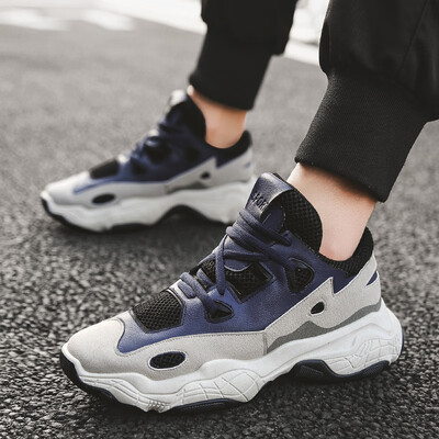

2019 summer new mens shoes Korean version of the trend of sports shoes mens wild increase old shoes tide shoes summer