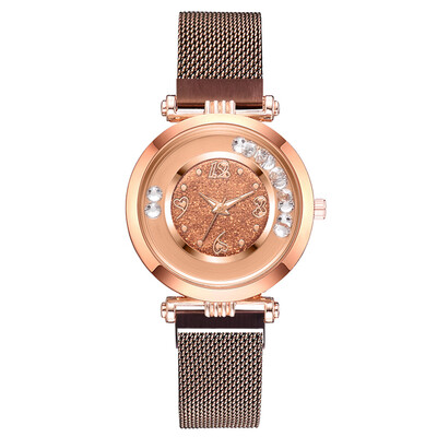 

Quartz watch with ladies watch 2019 new quicksand roller ladies watch