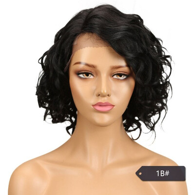 

Noble Peruvian Wavy Human Hair Wigs For Black Women Remy Water Wave Wig Perruque Cheveux Humain Free Shipping