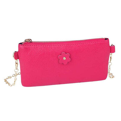 

Fashion Women Flower PU Leather Clutch Handbag Chain Small Shoulder Bags