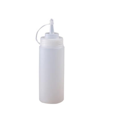 

650 ML Plastic Portable Sauce Bottle Oil Pot Household Jam Tomato Sauce Salad Dressing squeeze Red Bottle Kitchen Supplies