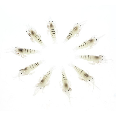 

Lixada 10PCS Soft Simulation Noctilucent Prawn Shrimp Fishing Lure Hook Bait