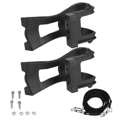 

Greensen Plastic Black Adjustable Bike Pedals Straps Anti-slip Toe Clip Belt Bicycle Accessory Bike Pedal BeltBike Pedal Strap