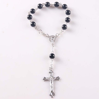 

Catholic Holy Cross Bead Bracelet Beautiful Jewelry Stamp Crucifix Bead Bracelet