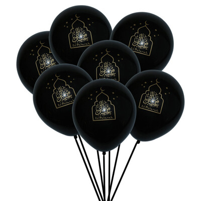 

FUNNYBUNNY Eid Mubarak Series Latex Balloon Party Ballons Decoration Christmas Decorations for Home Birthday Balloons