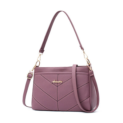 

2018 spring new small female bag best selling lychee pattern shoulder diagonal package large capacity middle-aged mother handbag