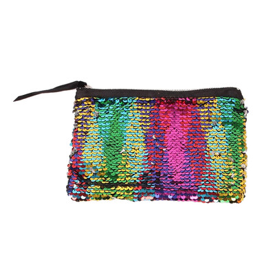 

Sequin Makeup Bag Reversible BagFashion Women Handbag Bling Glitter Evening Party BagSparkling Shiny Clutch Handbag