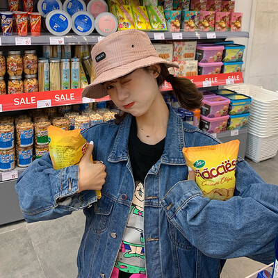 

Hat ladies 2019 autumn&winter new fisherman Hat Japanese art outdoor sun visor Korean Joker Hat