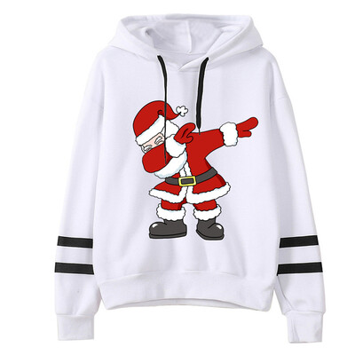 

Tailored Women Christmas Print Hooded Long Sleeves Sweatshirt Hooded Pullover Tops Shirt