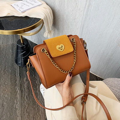 

Bag female new fashion lock buckle small square bag wild chain shoulder Messenger bag tide