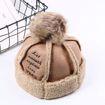 

Autumn&winter hat women Korean version of the big hair ball thickened warm hat ladies fashion hundred plush landlord hat tide