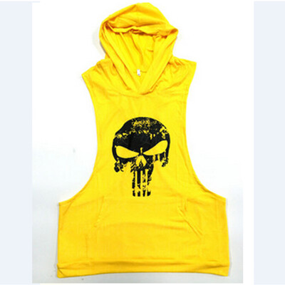 

Mens Muscle Hoodie Tank Top Bodybuilding Gym Workout Sleeveless Vest T-shirt
