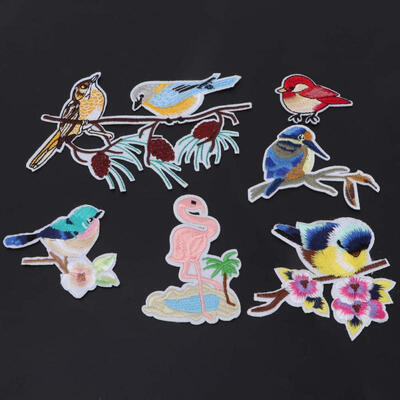 

Greensen Birds Clothing Embroidered Patch Sticker DIY Iron Sewing Sticker Applique Craft Accessories