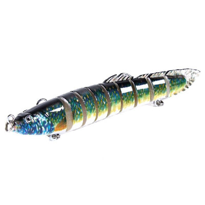 

14cm 214g Lifelike Multi-jointed 9-segment Artificial Hard Bait Fishing Lure Swimbait Crankbait Fish Treble Hook Tackle