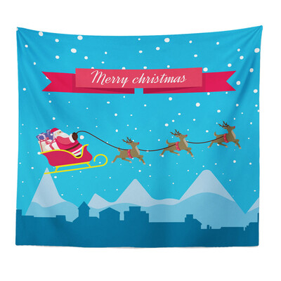 

Tailored Art Home Decor Hanging Tapestry Wall Christmas Textile Blanket Santa Claus