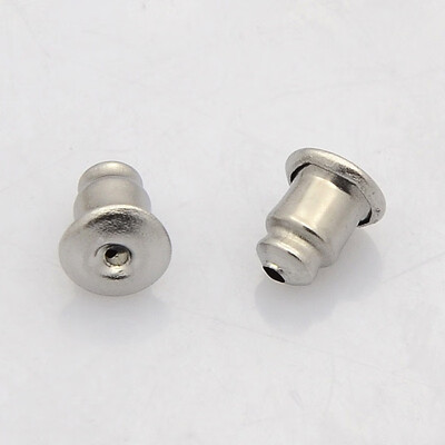 

304 Stainless Steel Ear Nuts Stainless Steel Color 6x5mm Hole 1mm