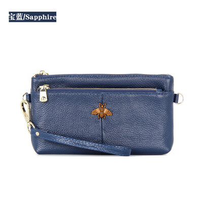

Customizable LOGO leather mini purse bus card package creative Korean zipper multifunction key bag coin