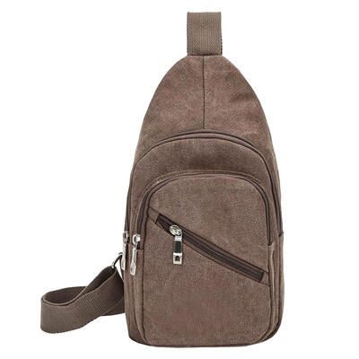 

Winter Men Chest Bag Sports Canvas Casual Shoulder Messenger Crossbody Bag