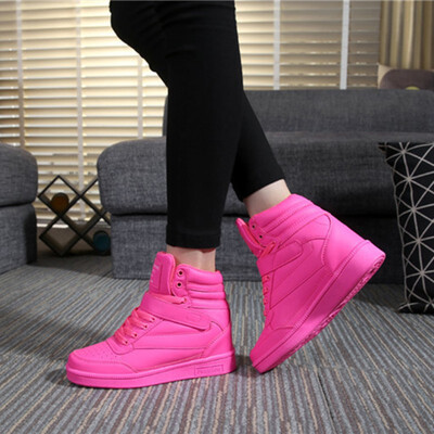 

Spring New Designer Wedges White Platform Sneakers Women Shoes 2018 Tenis Feminino Casual Female Shoes Woman Basket Femme