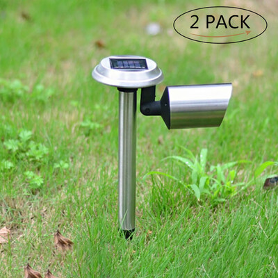 

〖Follure〗Solar LED Outdoor Path Light Spot Lamp Yard Garden Lawn Landscape Light 2pc