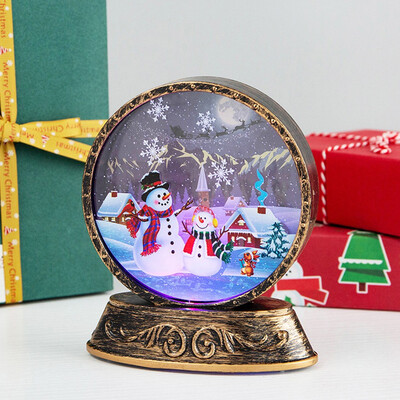 

〖Follure〗Christmas Old Man Snowman Night Light Scene Layouts Props Night Decoration