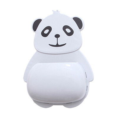

Household OFD Cartoon Puppy Small Panda Three Sucker Wall Hanging Sucker Toothbrush Rack