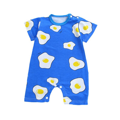 

Baby Summer Girl Rompers Infant Baby Cartoon Print Short Sleeve Romper Kids Boys Girls Jumpsuit For Newborn Playsuit