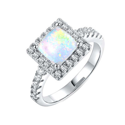 

Wedding Jewelry Ring Jewelry Copper Jewelry Creative Special Engagement White Fire Ring Cute Available