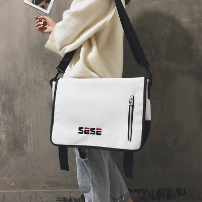 

Mans Canvas Bag&Womans Fashion Single Shoulder Chic Slant Bag Korean Edition Student Uzzang