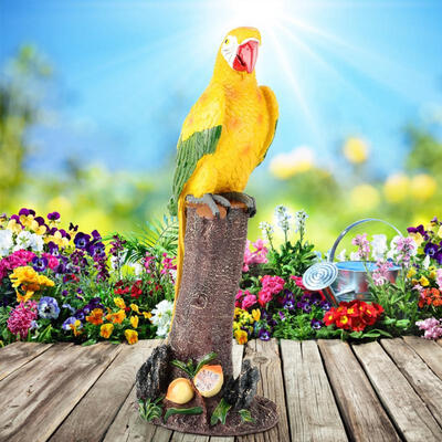

Greensen Simulation Parrot Garden Decoration Resin Landscape Home Patio Lawn Garden Ornaments