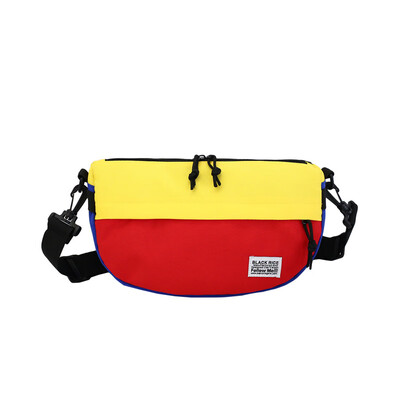 

Fashion trendy men collide with shoulder bags leisure youth ride back satchel lovers street satchel 2019