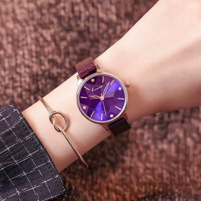 

Kimio watches female students Korean version of simple French minority waterproof bracelet watches female fashion ladies quartz wa