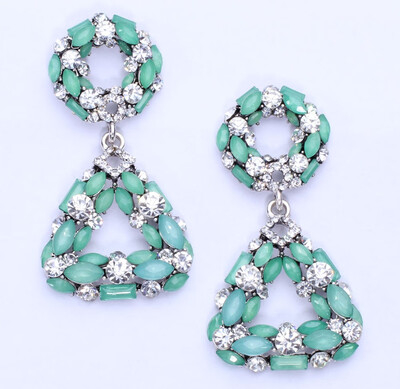 

2019 New Fashion Geometric Crystal Earrings for Women Boho Rhinestone Statement Earring Fashion Jewelry Bijoux