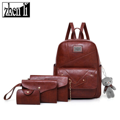 

E-commerce new shoulder bag womens retro style PU suit backpack popular bag female