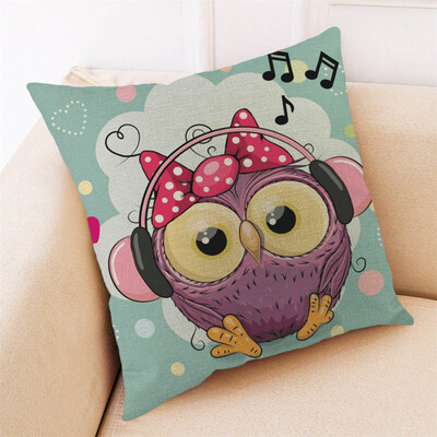 

Siaonvr Happy Valentine Pillow Cases Cotton Linen Sofa Cushion Cover Home Decor