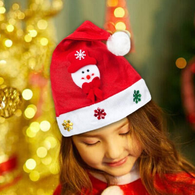 

Kid Adult Cheer Christmas Hat Children Santa Claus Reindeer Snowman Cute Cap Party Festival Decoration