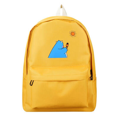 

Cartoon Printing Travel Backpacks Women Knapsack Oxford Cloth School Bags