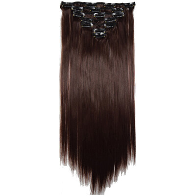 

〖Follure〗Full Head Women Clip Synthetic High Temperature Wire Straight Hair Piece