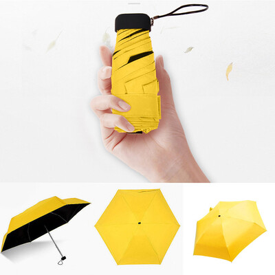 

Siaonvr Flat Lightweight Umbrella Parasol Folding Sun Umbrella Mini Umbrella