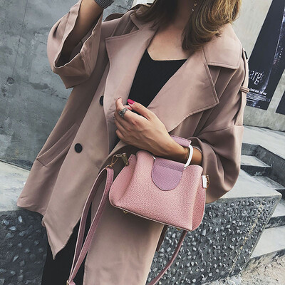 

Tailored Women Portable bucket bag Simple casual lychee shoulder bag