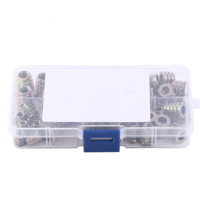 

Greensen 50pcs M4M5M6M8M10 Zinc Alloy Screw-in Type Hex Drive Threaded Insert Nuts Assortment