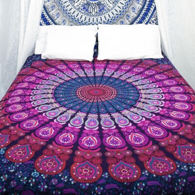 

Twin Indian Mandala Bedspread Tapestry Wall Hanging Hippie bohemian Ethnic Throw