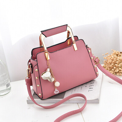 

2018 Brand New Women Fashion Ornaments Totes Solid Metal Handle Handbag Hotsale Ladies Purse Messenger Crossbody Shoulder Bags