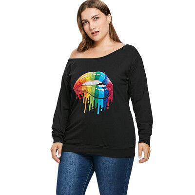 

Plus Size Painting Graphic Sweatshirt