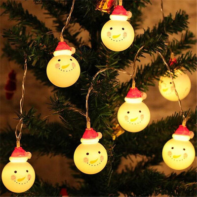 

Siaonvr Christmas 10 LED String Light Snowman Santa Claus Fairy Light Party Home Decor